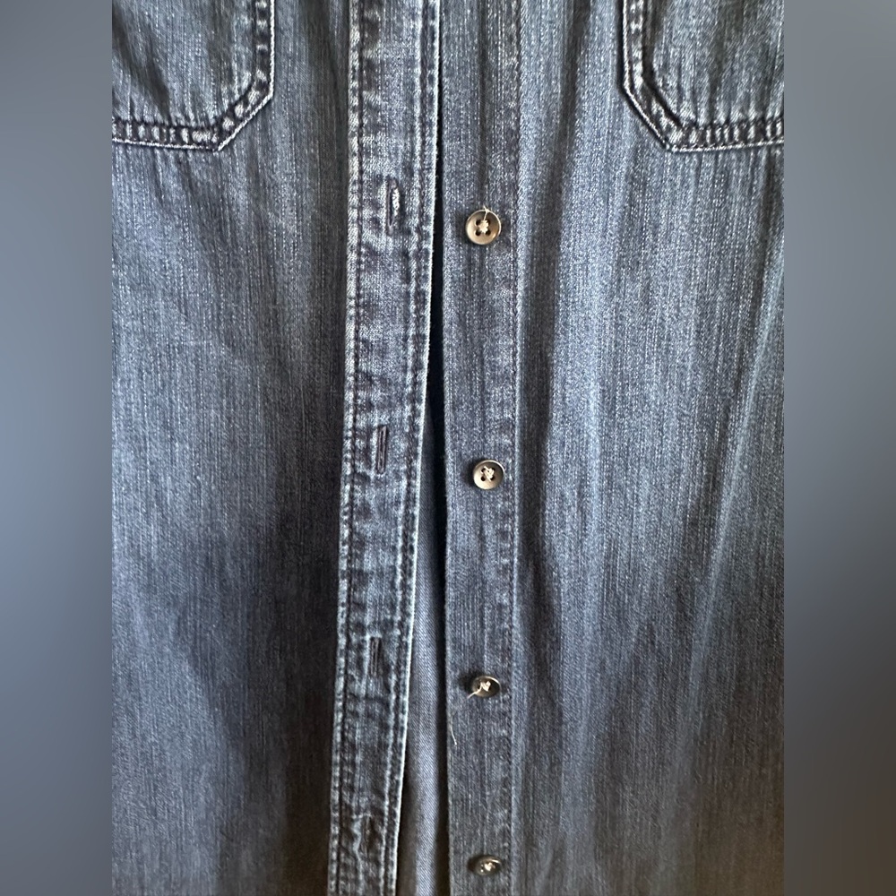Express Boyfriend Denim Button Down - image 4